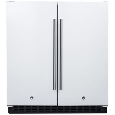 Summit 30 in. 5.4 cu. ft. Side by Side Undercounter Refrigerator - White | FFRF3075W