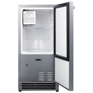 Summit 15 in. Built-In Undercounter Ice Maker with 22 lb. Ice Storage - Stainless Steel, , hires