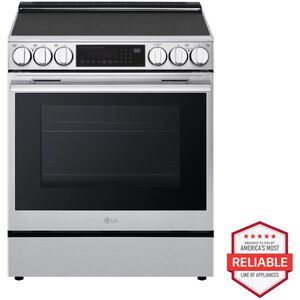 LG 30 in. 6.3 cu. ft. Smart Air-Fry True European Convection Electric Range with Radiant Burners PrintProof Stainless Steel, , hires