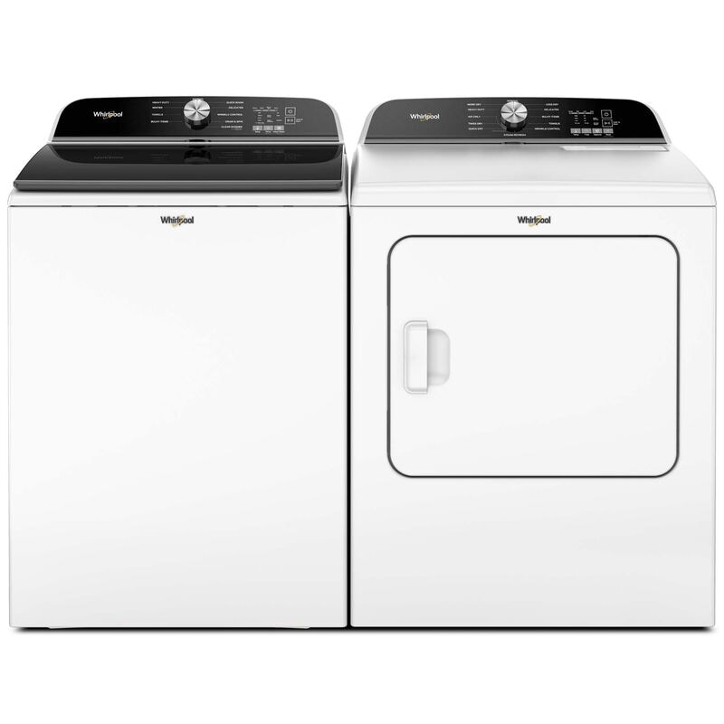 Whirlpool 29 in. 7.0 cu. ft. Electric Dryer with Wrinkle Shield Option, Steam Cycle & Sensor Dry - White, White, hires