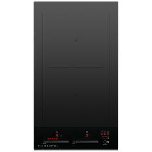 Fisher & Paykel Series 9 12 in. 2-Burner Minimal Induction Cooktop with SmartZone, Simmer Burner and Power Burner - Black, , hires