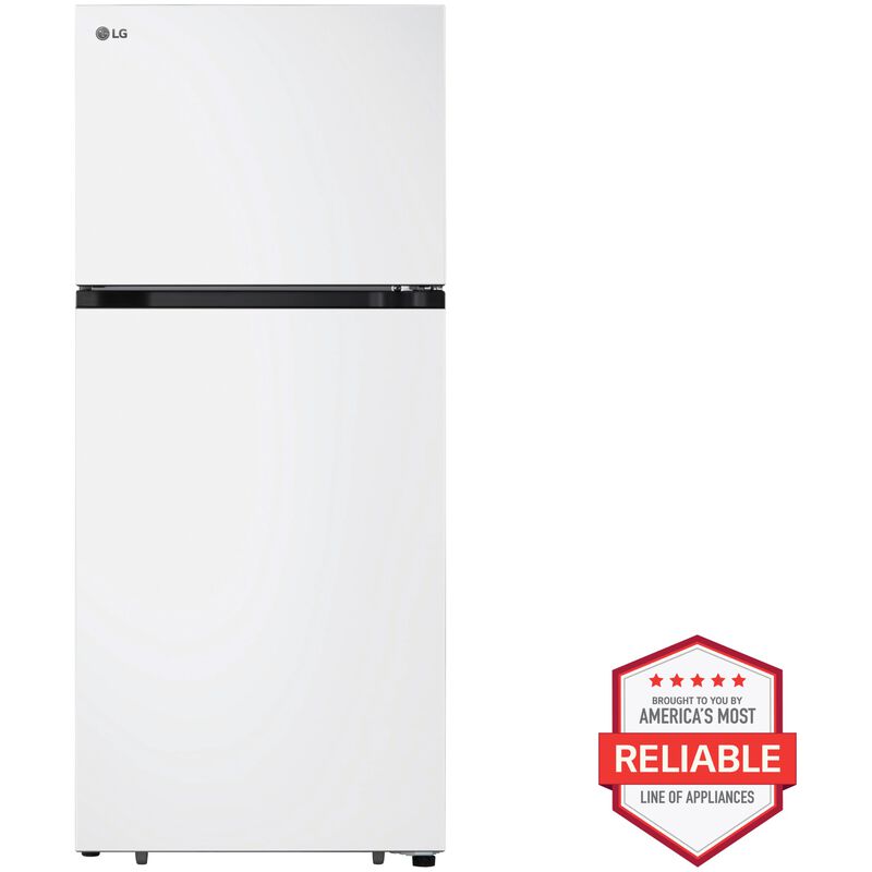 LG 28 in. 17.5 cu. ft. Garage Ready Top Freezer Refrigerator - White, White, hires