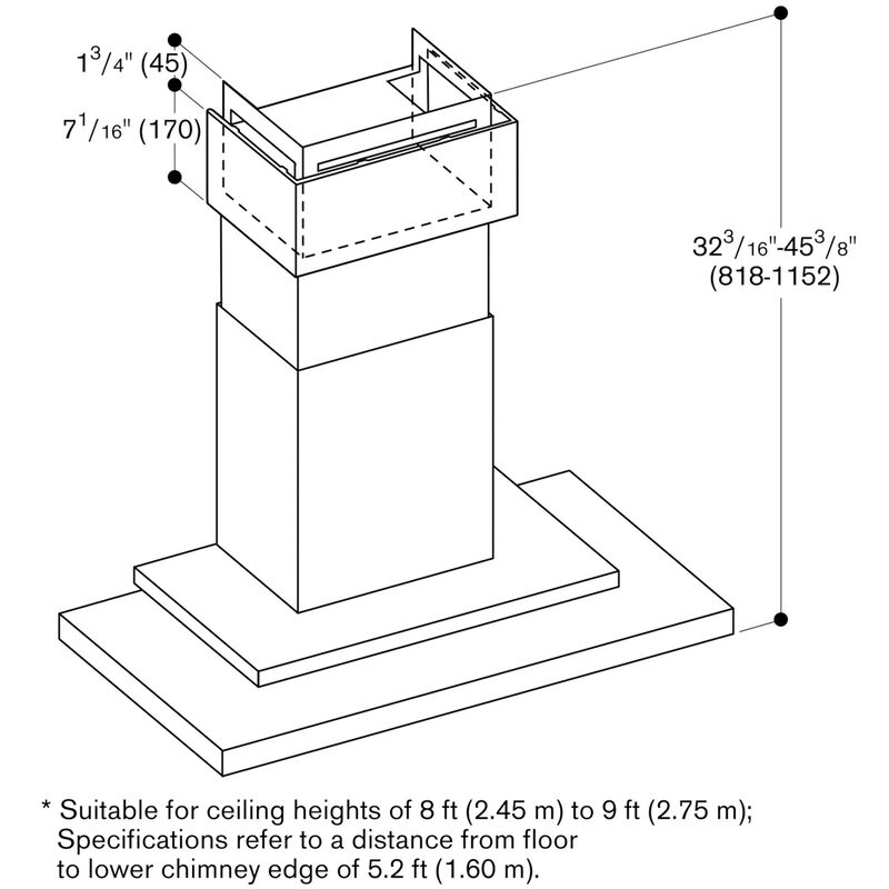 Gaggenau 200 Series 36 in. Convertible Chimney Style Range Hood with 360 CFM, 3 Fan Speeds & 3 LED Lights - Stainless Steel, , hires