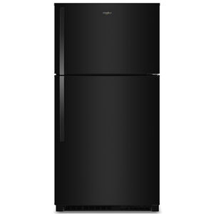 Whirlpool 33 in. 21.3 cu. ft. Garage-Ready Top Freezer Refrigerator - Black, Black, hires