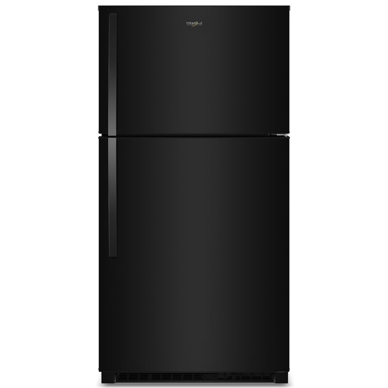 Whirlpool 33 in. 21.3 cu. ft. Garage-Ready Top Freezer Refrigerator - Black, Black, hires