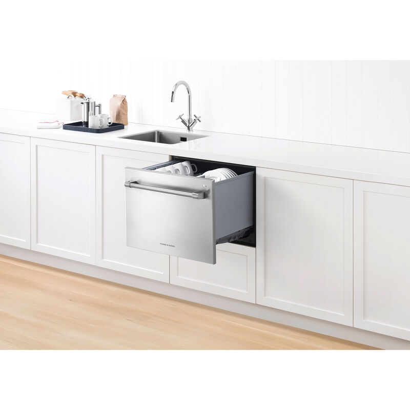 Fisher & Paykel Series 9 Professional 24 in. Top Control Single Dishwasher Drawer, 42 dBA, 7 Place Settings & 15 Wash Cycles - Stainless Steel, , hires