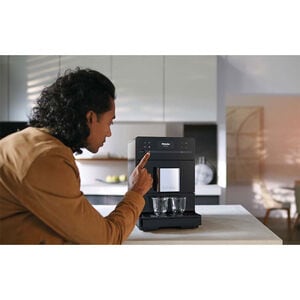 Miele CM 5310 Silence Countertop Coffee Machine with AromaticSystem, OneTouch for 2 Convenient Cleaning and Maintenance Programs - Obsidian Black, Black, hires