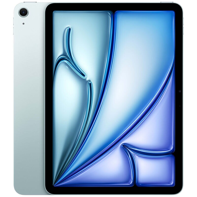 Apple - 11-inch iPad Air (Latest Model) M2 chip Wi-Fi 1TB - Blue, Blue, hires