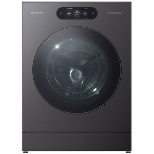 LG Signature 29 in. 5.8 cu. ft. Smart Electric Front Load Ventless All-in-One Washer/Dryer Combo with TurboWash 360 Technology, Sensor Dry, Sanitize & Steam Cycle - Brushed Black Steel, , hires