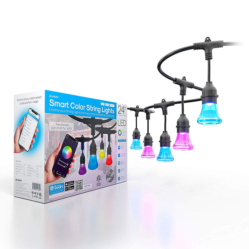 Atomi smart 2nd Gen. Color Changing String Lights 24ft P.C