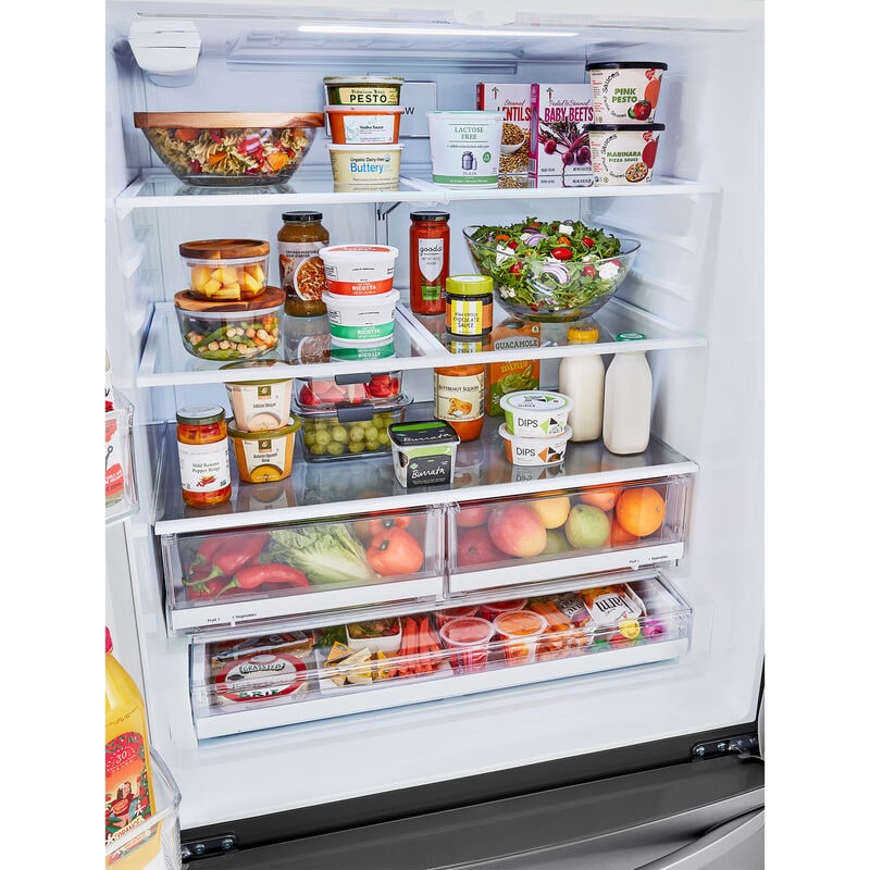 LG 36 in. 28.7 cu. ft. Smart French Door Refrigerator with Ice Maker - Stainless Steel, , hires