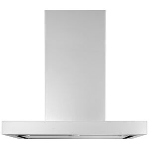 GE 30 in. Chimney Style Range Hood with 4 Speed Settings, Convertible Venting & 3 LED Lights - Stainless Steel, , hires