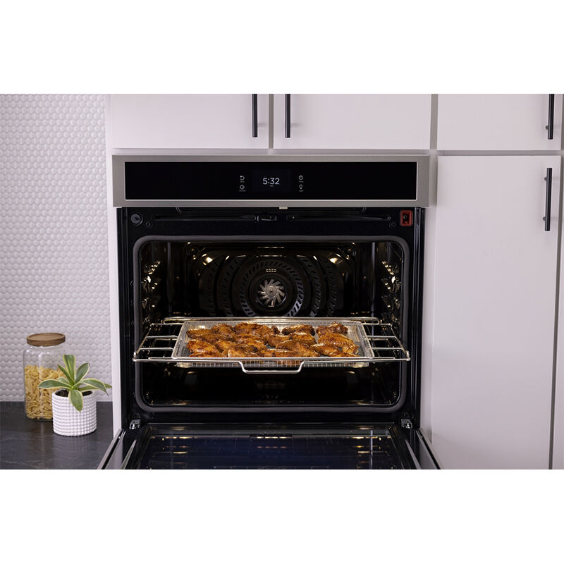 Frigidaire Gallery 30 in. 10.6 cu. ft. Top Control SteamElectric Double Wall Oven with True European Convection - Black Stainless, Black Stainless, hires