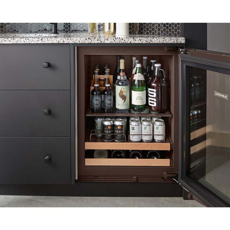 Sub-Zero Designer Series 24 in. 5.5 cu. ft. Built-In Undercounter Beverage Center with Adjustable Shelves & Digital Control Right Hinged - Custom Panel Ready, , hires