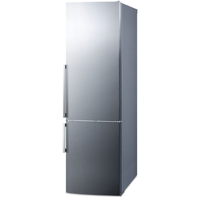 Summit Thin Line Series 24 in. 11.1 cu. ft. Counter Depth Bottom Freezer Refrigerator - Stainless Steel, , hires