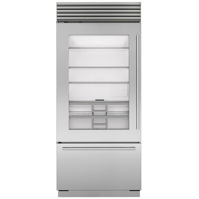 Sub-Zero 36 in. Built-In 21.6 cu. ft. Smart Counter Depth Bottom freezer Refrigerator - Stainless Steel | CL3650UGSTL
