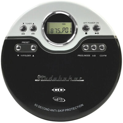 Studebaker Portable CD Player - Black | SB3703BWB
