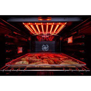 JennAir Rise 27 in. 5.7 cu. ft. Smart Speed/Steam Electric Microwave/Wall Oven Combo with True European Convection & Sensor Cooking - Stainless Steel, , hires