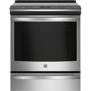 GE Profile 30 in. 5.3 cu. ft. Smart Convection Oven Slide-In Electric Range with 5 Induction Zones - Stainless Steel, Stainless Steel, hires
