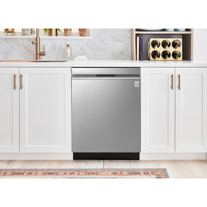 LG 24 in. Front Control Dishwasher with 50 dBa Sound Level, Dynamic Dry & Pocket - Stainless Steel, , hires