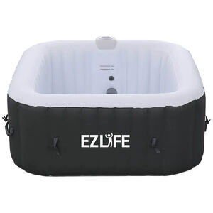 EZLife 6 Person Inflatable Square Hot Tub Spa with LED Lighting, , hires