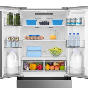 Midea 30 in. 18.4 cu. ft. French Door Refrigerator - Stainless Steel, , hires