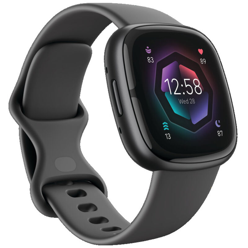 Fitbit Sense 2 Advanced Health & Fitness Smartwatch - Shadow Grey / Graphite Aluminum, , hires