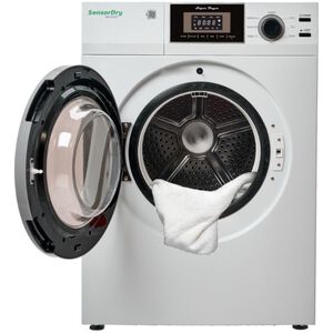 Equator Premium Compact 24 in. 3.1 cu. ft. Stackable Electric Dryer with Sensor Dry & Sanitize Cycle - White, , hires