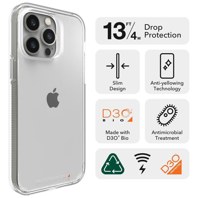 Gear4 Crystal Palace Case iPhone 14 Pro Max - Clear, , hires