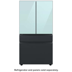 Samsung BESPOKE 4-Door French Door Bottom Panel for Refrigerators - Matte Black Steel, , hires