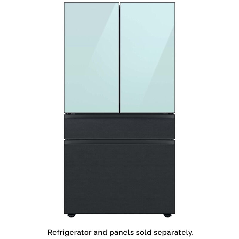 Samsung BESPOKE 4-Door French Door Bottom Panel for Refrigerators - Matte Black Steel, , hires