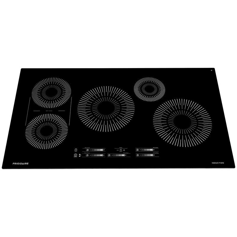 Frigidaire 36 in. 5-Burner Induction Cooktop with Simmer Burner & Power Burner - Black, , hires