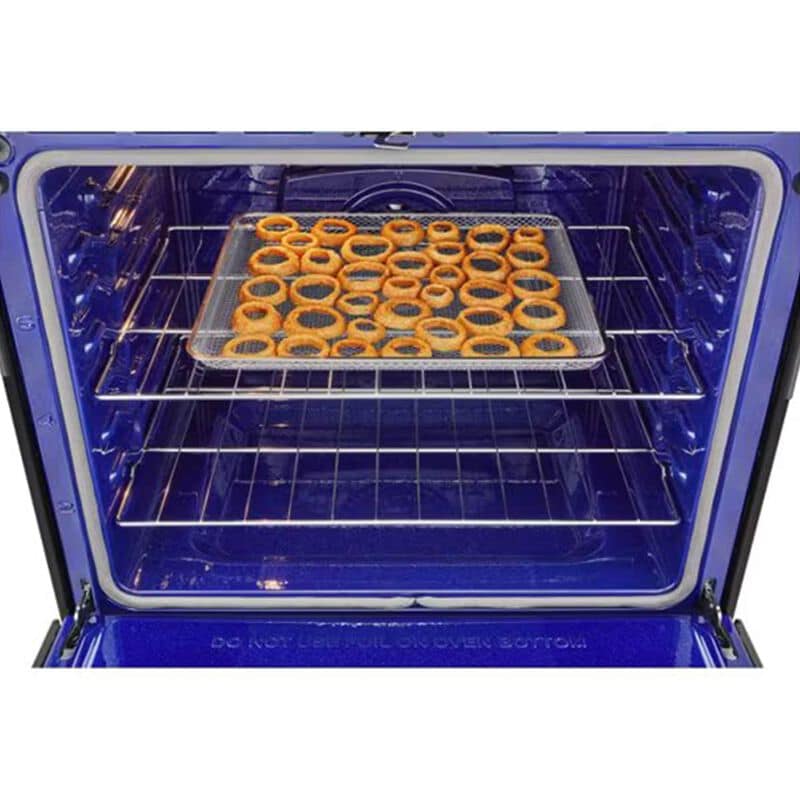 LG 30 in. 6.3 cu.ft. Smart Air-Fry True European Convection Slide-In Electric Range with Radiant Burners - Black Stainless Steel, , hires