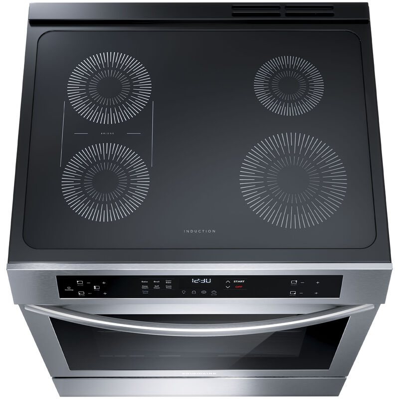 Frigidaire 30 in. 5.3 cu. ft. Convection Oven Freestanding Electric Range with 4 Induction Zones - Stainless Steel, , hires