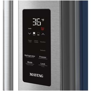 Maytag 36 in. 29.6 cu. ft. French Door Refrigerator with Ice & Water Dispenser - Fingerprint Resistant Stainless Steel, , hires