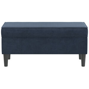 Skyline Furniture Upholstered Storage Bench In Velvet Fabric - Eclipse, , hires