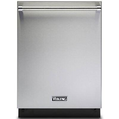 Viking 24 in. Built-In Dishwasher with Top Control, 42 dBA Sound Level, 16 Place Settings, 8 Wash Cycles & Sanitize Cycle - Stainless Steel | VDWU524WSSS