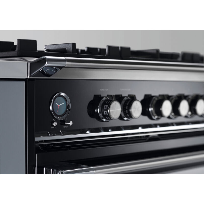Fisher & Paykel Series 9 Classic 36 in. 4.9 cu. ft. True European Convection Dual Fuel Range with 5 Sealed Burners - Black, , hires