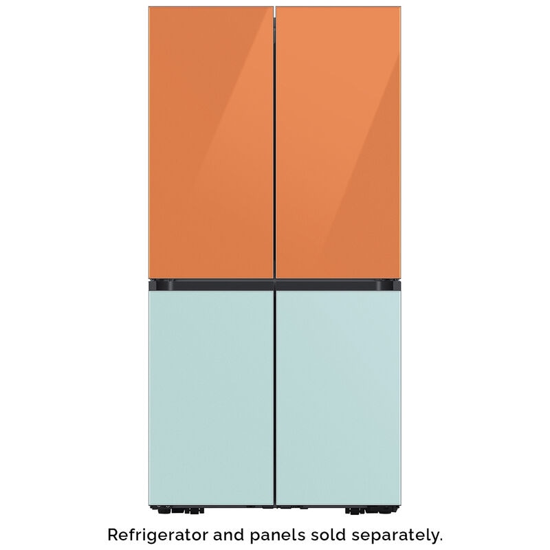 Samsung BESPOKE 4-Door Flex Top Panel for Refrigerators - Clementine Glass, , hires
