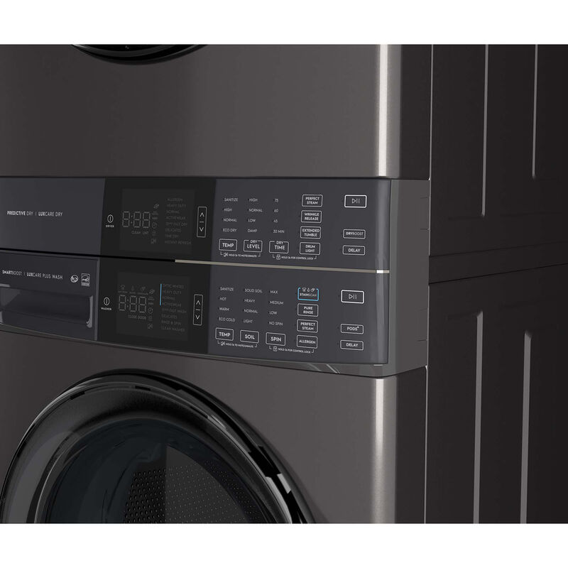 Electrolux 27 in. 4.5 cu. ft. Gas Front Load Laundry Center with LuxCare Dry, Optic Whites Cycle, Sensor Dry, Sanitize & Perfect Steam Cycle - Titanium, Titanium, hires