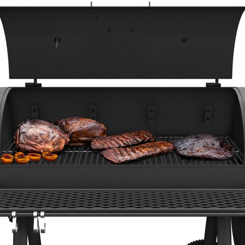 Offset smoker grills top