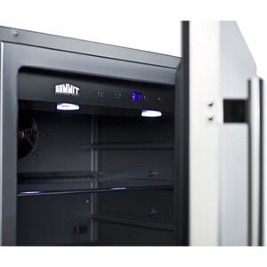 Summit 24 in. 4.6 cu. ft. Built-In Beverage Center with Adjustable Shelves & Digital Control - Stainless Steel, , hires