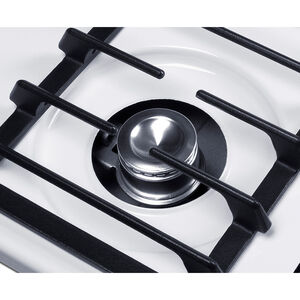 Summit 24 in. 4-Burner Natural Gas Cooktop - White, , hires