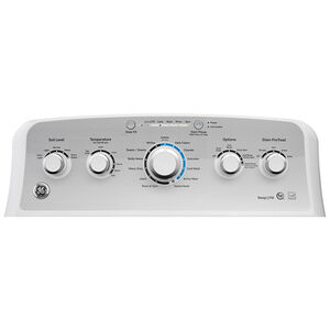 GE 27 in. 4.4 cu. ft. Top Load Washer - White on White with Silver Backsplash, , hires