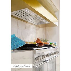 Thermador Professional Series 42 in. Smart Ducted Standard Style Range Hood with 4 Fan Speeds & 2 LED Lights - Stainless Steel, , hires