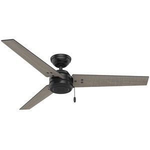 Hunter Cassius 52 in. Indoor /Outdoor Ceiling Fan - Matte Black, Matte Black, hires