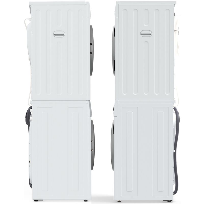 Equator Compact 24 in. 1.57 cu. ft. Electric Front Load Laundry Center with Sensor Dry, Pet & Sanitize Cycle - White, , hires