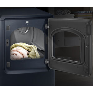 Samsung 27 in. 7.4 cu. ft. Smart Electric Dryer with Pet Care Dry, Sensor Dry, Sanitize & Steam Cycle - Brushed Navy, Brushed Navy, hires