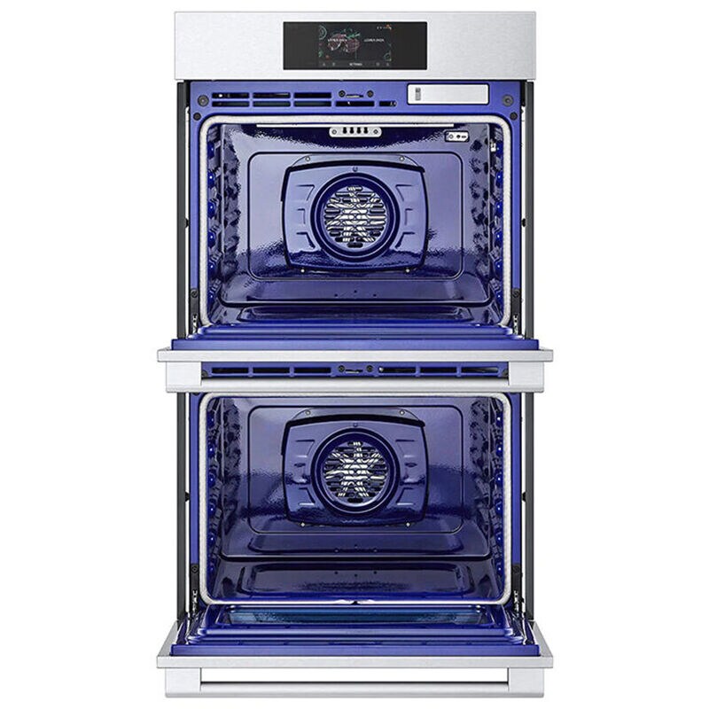 LG Studio 30 in. 9.4 cu. ft. Smart Front Control Speed/ SteamElectric Double Wall Oven with True European Convection - Stainless Steel, , hires