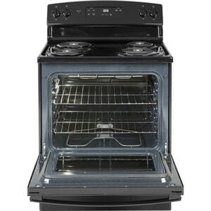 GE 30 in. 5 cu. ft. Electric Range with Coil Burners - Black, Black, hires